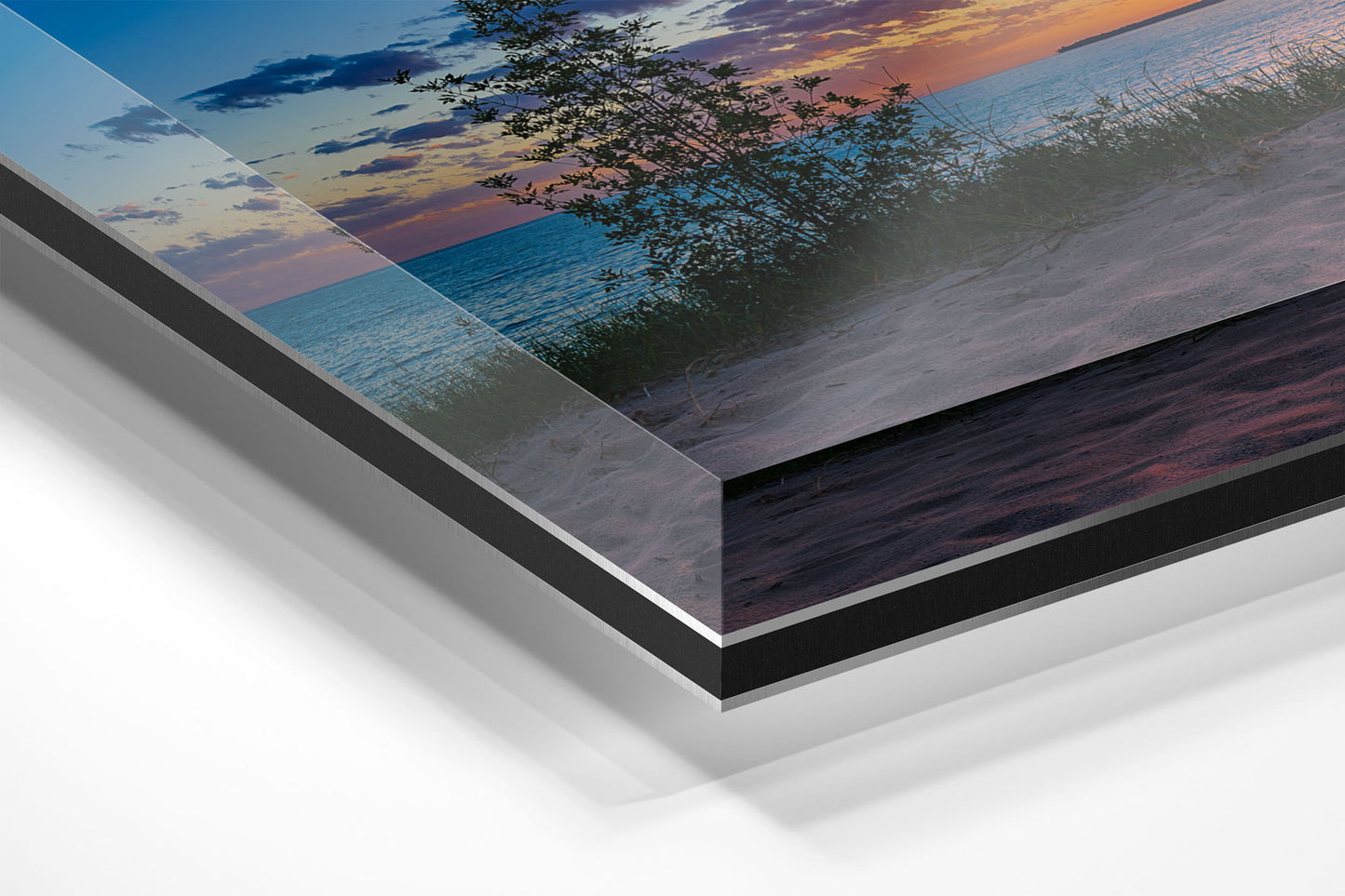 A Petoskey Sunset Michigan fine art print on acrylic by Dennis Caskey