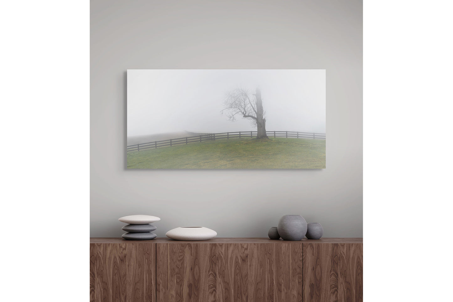 Fading Sentinel Michigan fine art print by Dennis Caskey in an office setting