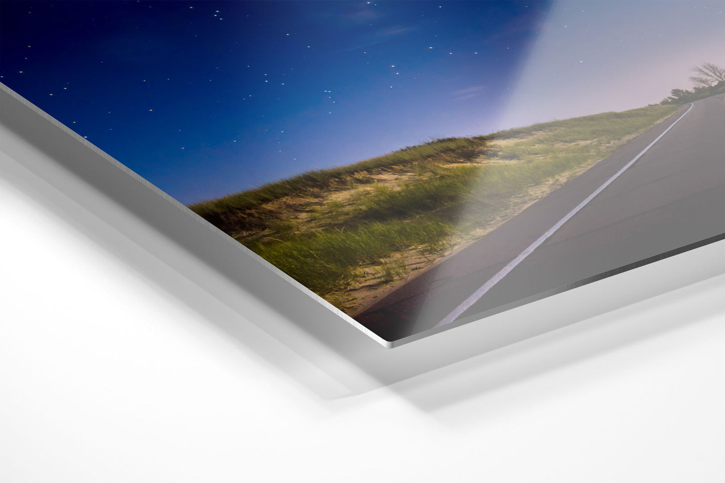 Into the Night on M116 Michigan fine art print on metal by Dennis Caskey