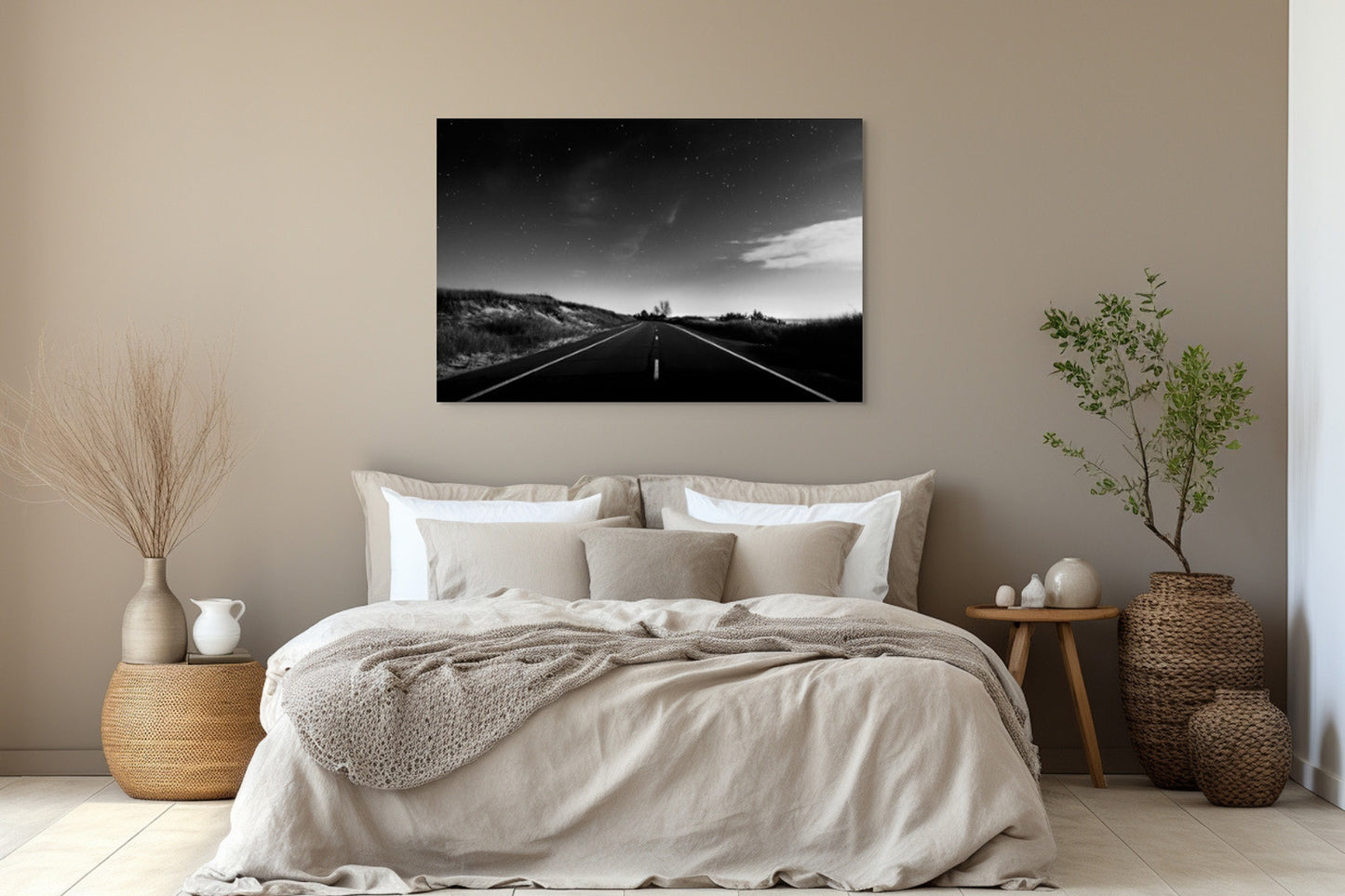 Into the Night on M116 Michigan fine art print by Dennis Caskey in a bedroom setting