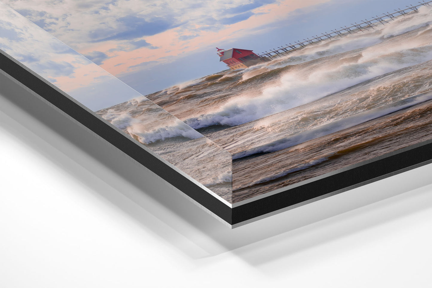 Lake Michigan Frenzy Michigan fine art print on acrylic by Dennis Caskey