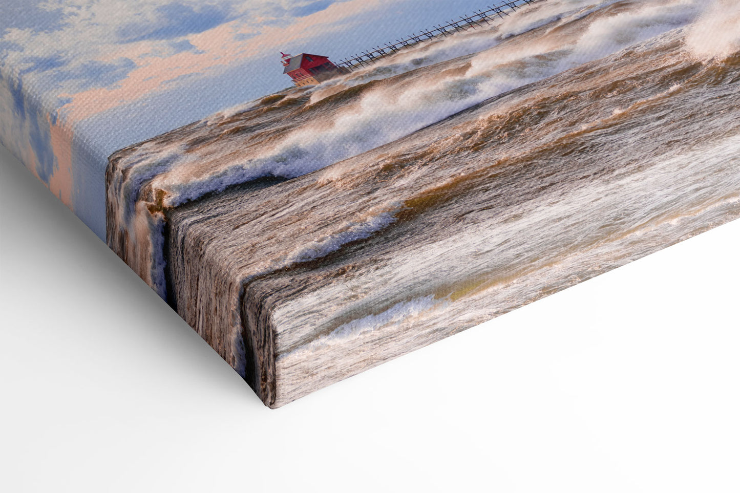 Lake Michigan Frenzy Michigan fine art print on canvas by Dennis Caskey