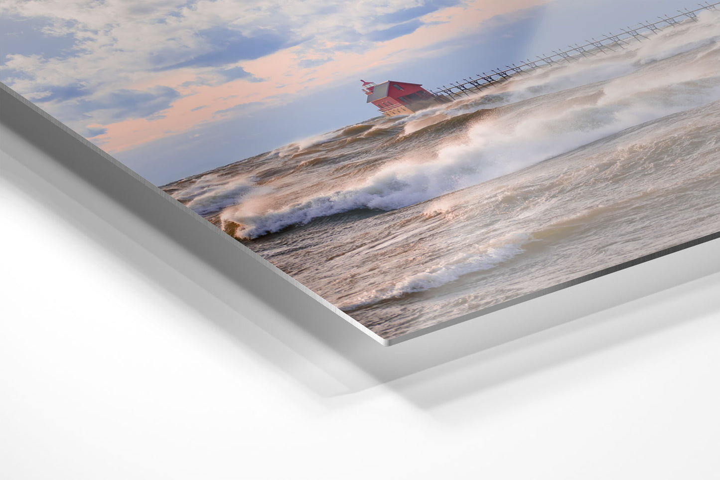 Lake Michigan Frenzy Michigan fine art print on metal by Dennis Caskey