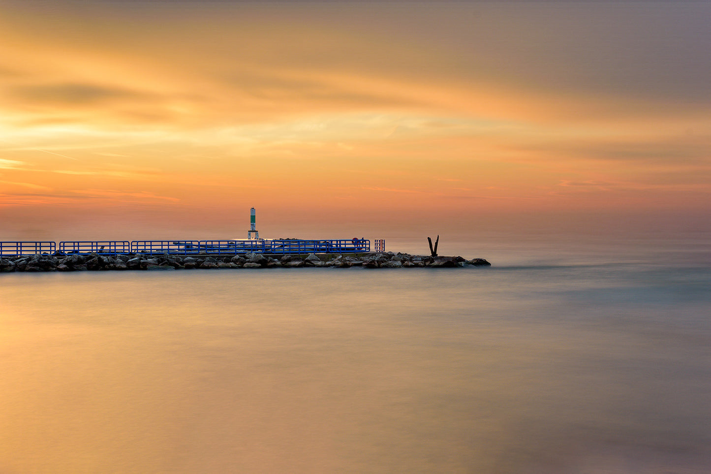 Simple Breakwater Michigan fine art print by Dennis Caskey