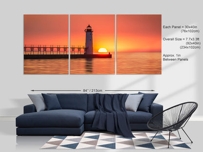 Solitary Sunset - Michigan Fine Art Print by Dennis Caskey