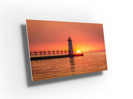 Solitary Sunset - Michigan Fine Art Print by Dennis Caskey