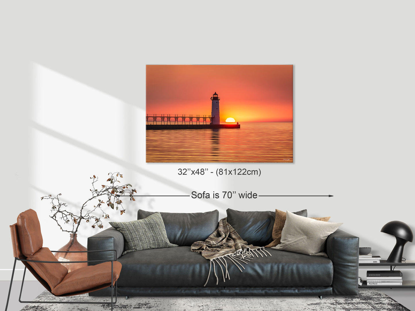 Solitary Sunset - Michigan Fine Art Print by Dennis Caskey