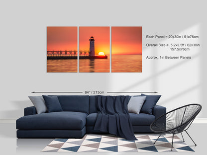 Solitary Sunset - Michigan Fine Art Print by Dennis Caskey