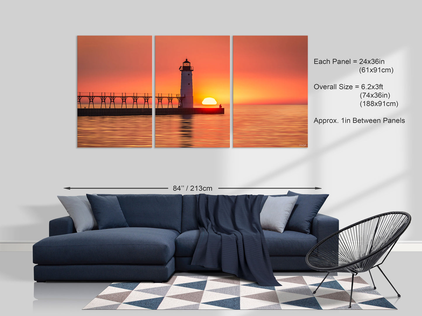 Solitary Sunset - Michigan Fine Art Print by Dennis Caskey