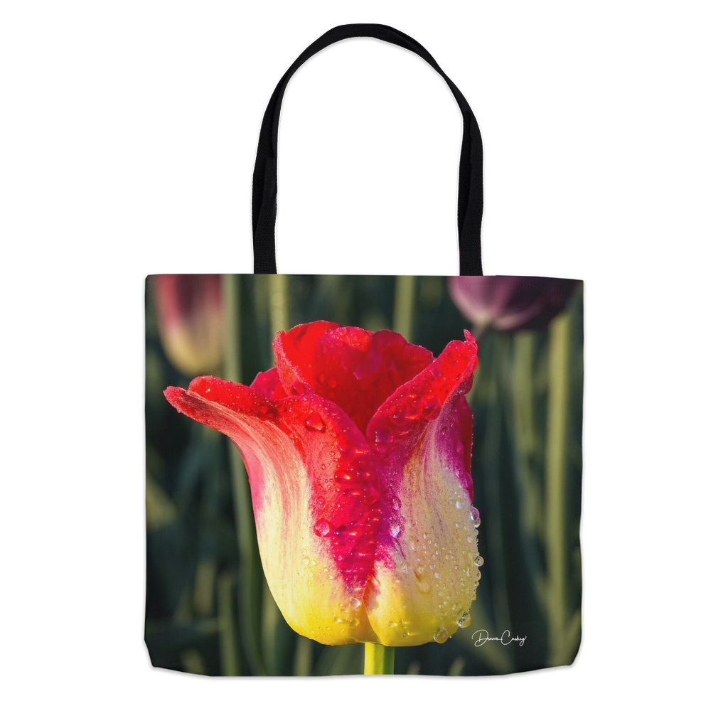 Tote Bag - Dewy Tulip in the Morning Light