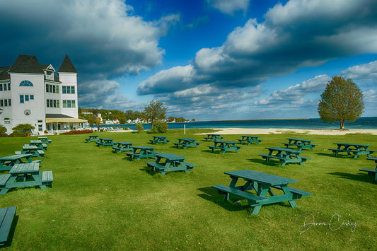 Windermere Point Mackinac Island, Hotel Iroquois Mackinac Island, Mackinac Island photography, Michigan stock photos, Michigan landscape photography