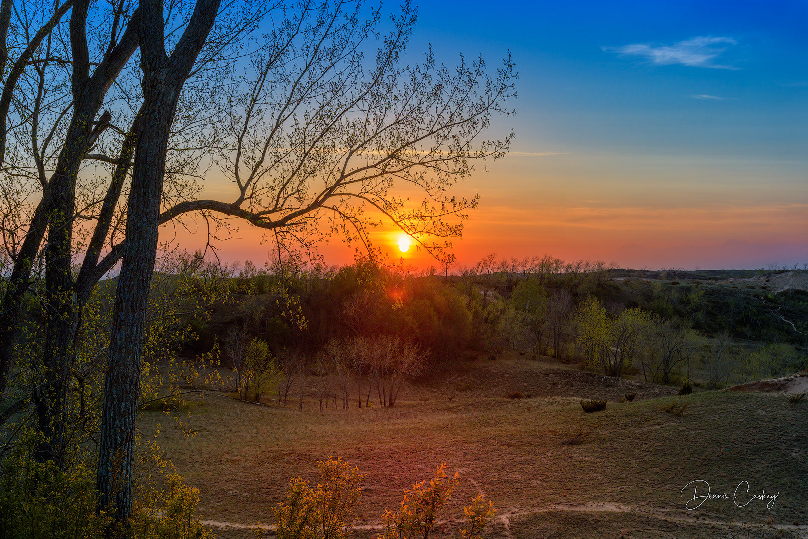 Sunset over Sleeping Bear Dunes National Park, Michigan nature photography, Michigan sunset photo