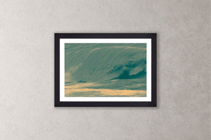 Dreamy Waves II Michigan fine art print in a medium black frame by Dennis Caskey