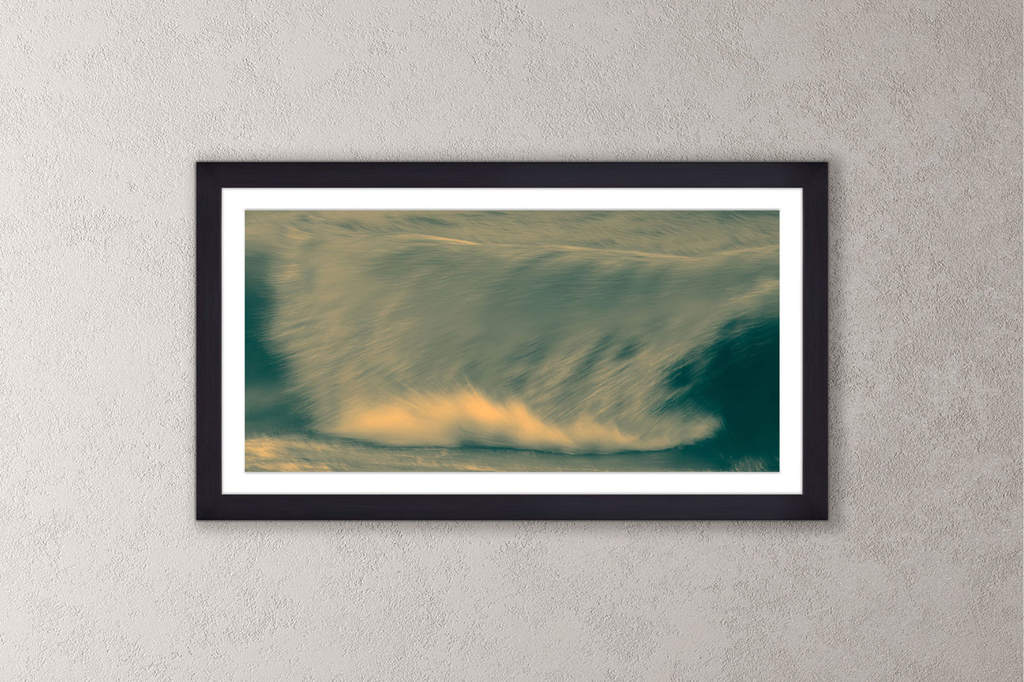 Dreamy Waves III Michigan fine art print in a medium black frame by Dennis Caskey