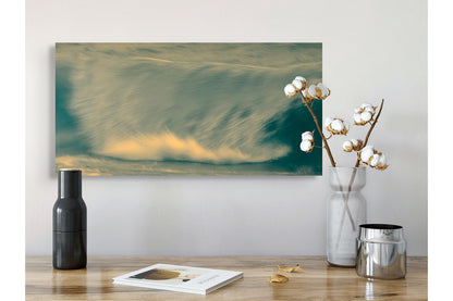 Dreamy Waves III Michigan fine art print by Dennis Caskey in an office setting