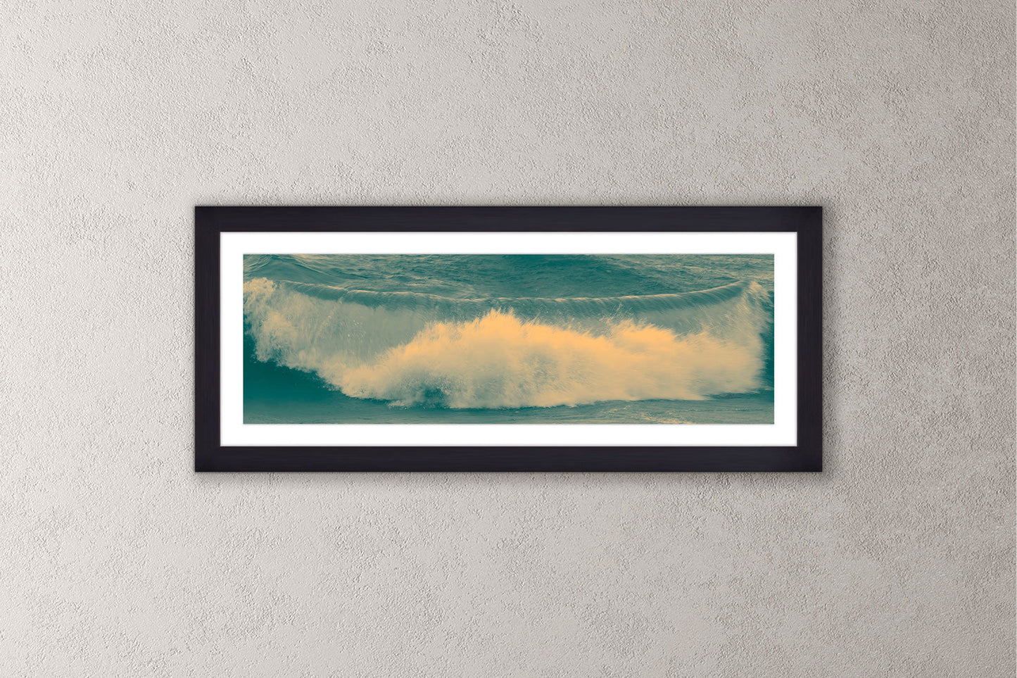 Dreamy Waves I Michigan fine art print in a small black frame by Dennis Caskey