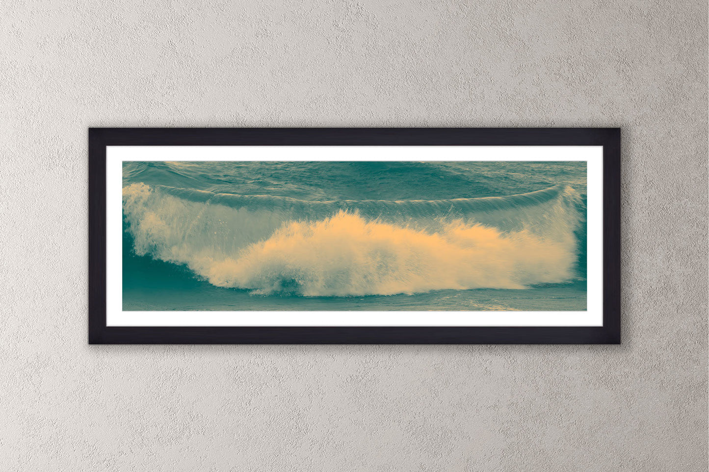 Dreamy Waves I Michigan fine art print in a medium black frame by Dennis Caskey