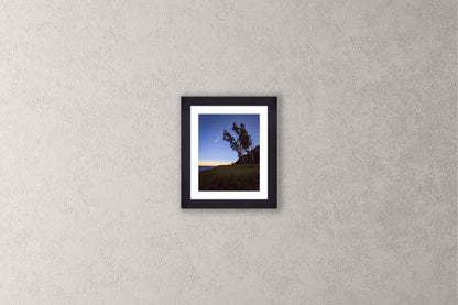 Hello Neowise Michigan fine art print in a small black frame by Dennis Caskey