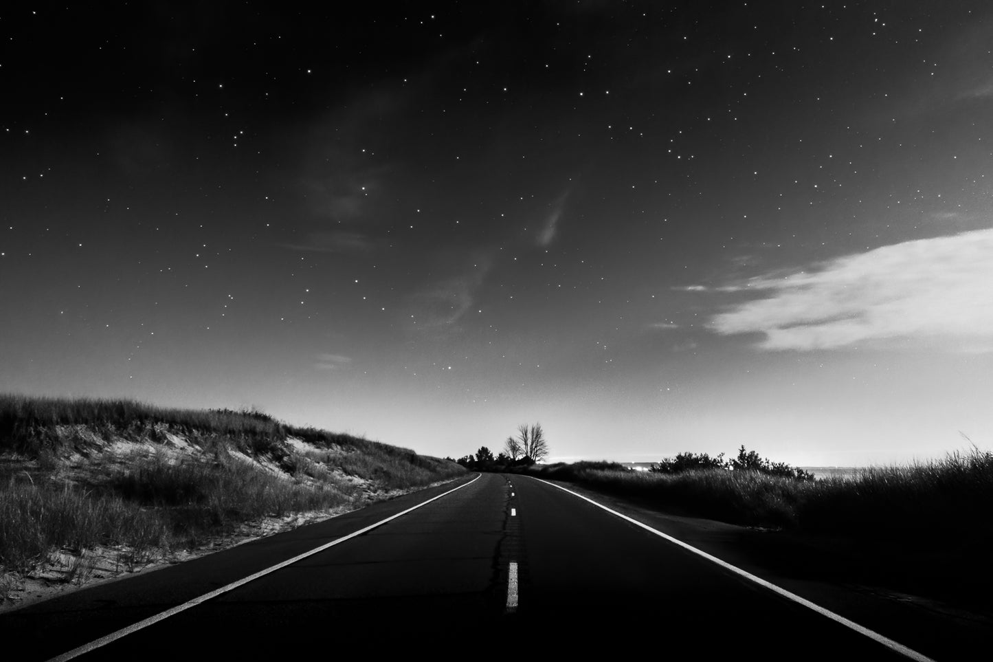 Into the Night on M116 in B&W