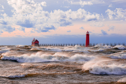 Lake Michigan Frenzy Michigan fine art print by Dennis Caskey