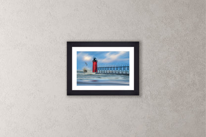 Resilience Michigan fine art print in a small black frame by Dennis Caskey