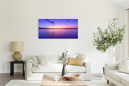 Silver's Afterglow Michigan fine art print by Dennis Caskey in a living room setting